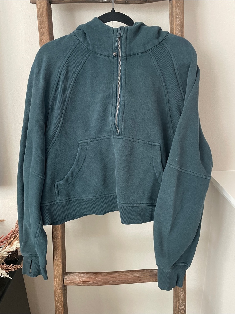 Lululemon Scuba Half-Zip Hooded Sweatshirt - Teal Green